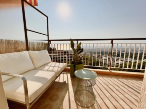 Aparthotel Riviera - Superbe studio piscine et parking - Fabron - Terrasse de Nicerama